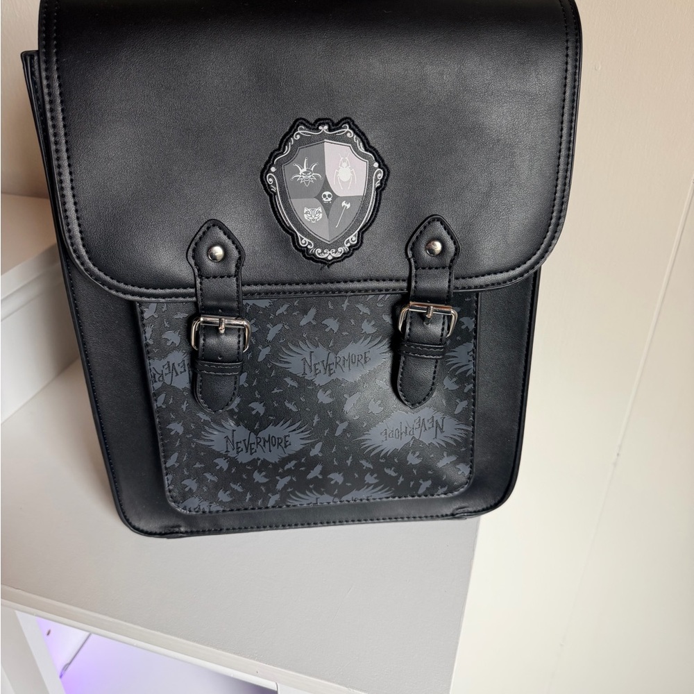 Wednesday Nevermore Black Backpack